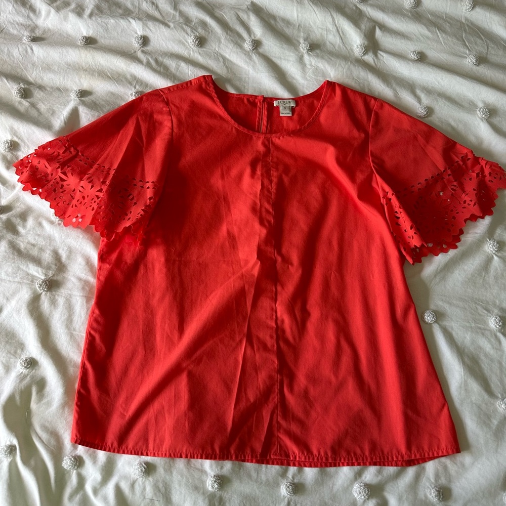 J Crew Factory Laser Cut Sleeves size S